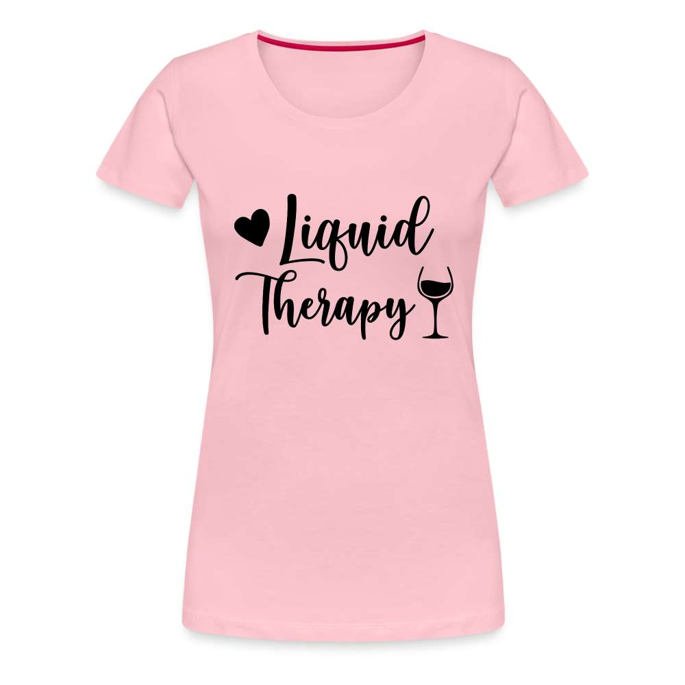 Wein Liebhaberin Liquid Therapy Frauen Premium T-Shirt - Hellrosa