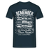 Retro Shirt Musik Kassette 80s 90s Style T-Shirt - Navy