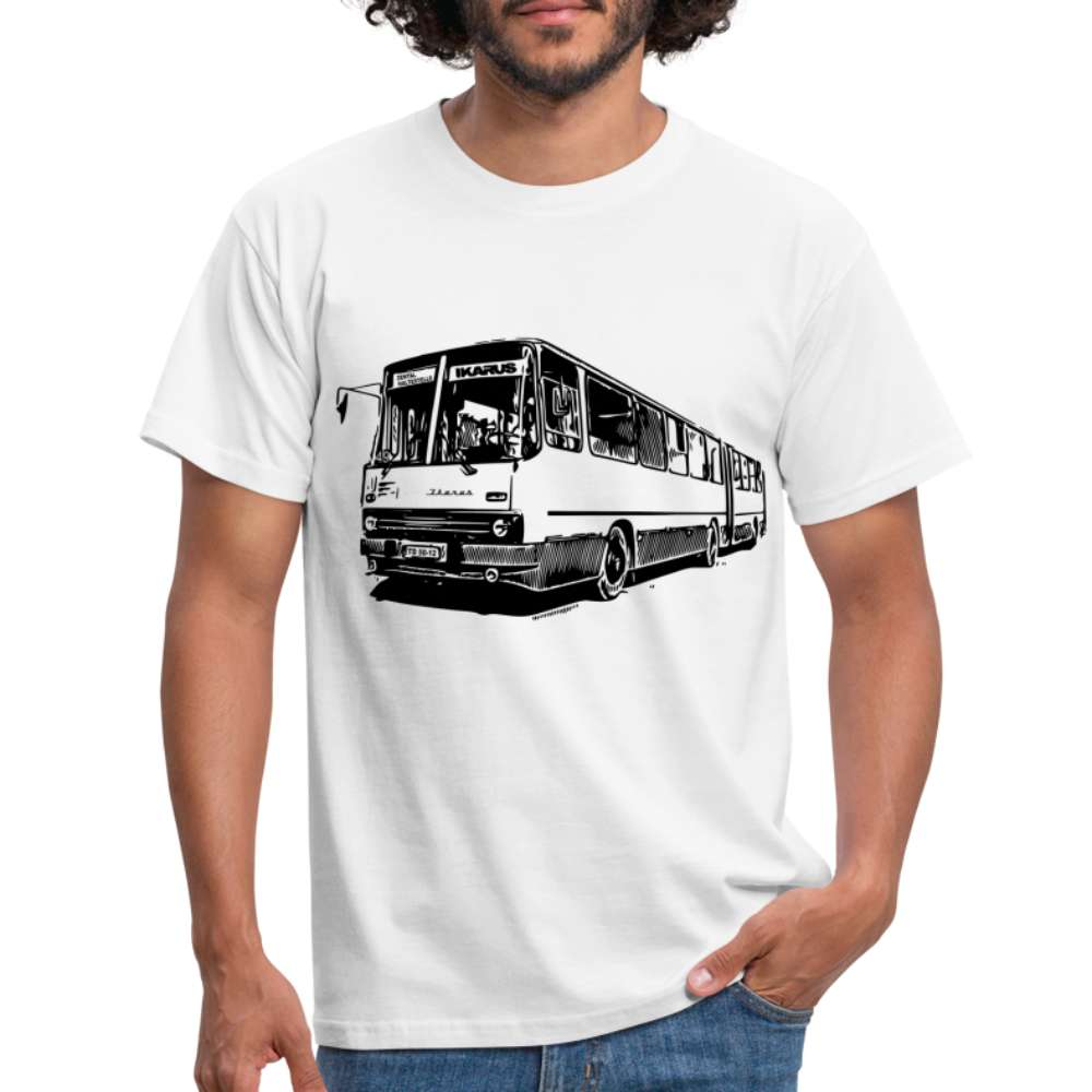 DDR Bus Karl-Marx-Stadt Linie 49 Retro T-Shirt - weiß