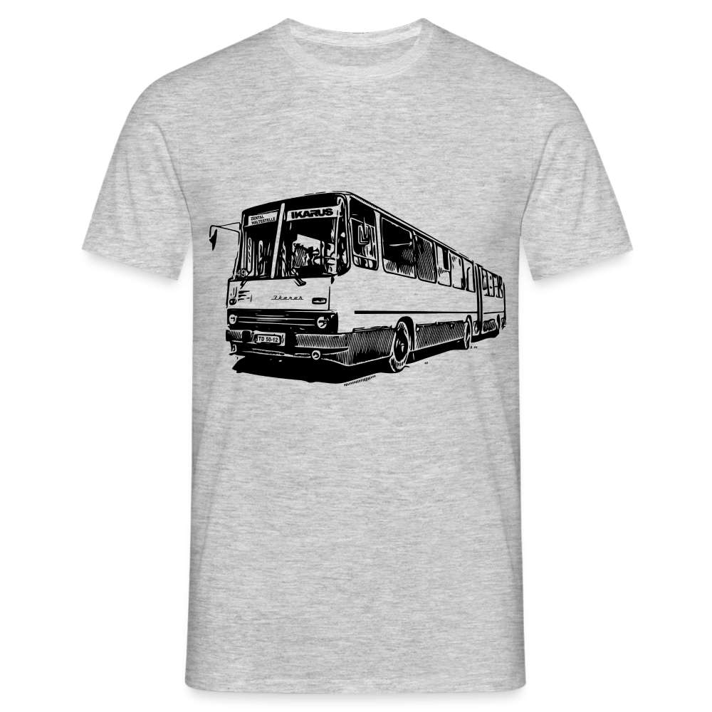 DDR Bus Karl-Marx-Stadt Linie 49 Retro T-Shirt - Grau meliert