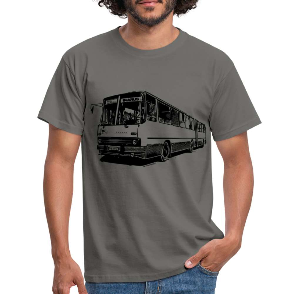 DDR Bus Karl-Marx-Stadt Linie 49 Retro T-Shirt - Graphit