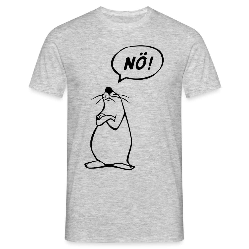 Keine Lust Witzige Robbe NÖ Lustiges T-Shirt - Grau meliert