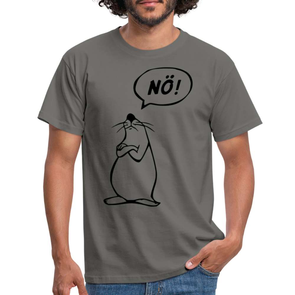 Keine Lust Witzige Robbe NÖ Lustiges T-Shirt - Graphit