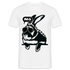 Fauler Hase Karnickel NÖ Lustiges T-Shirt - weiß