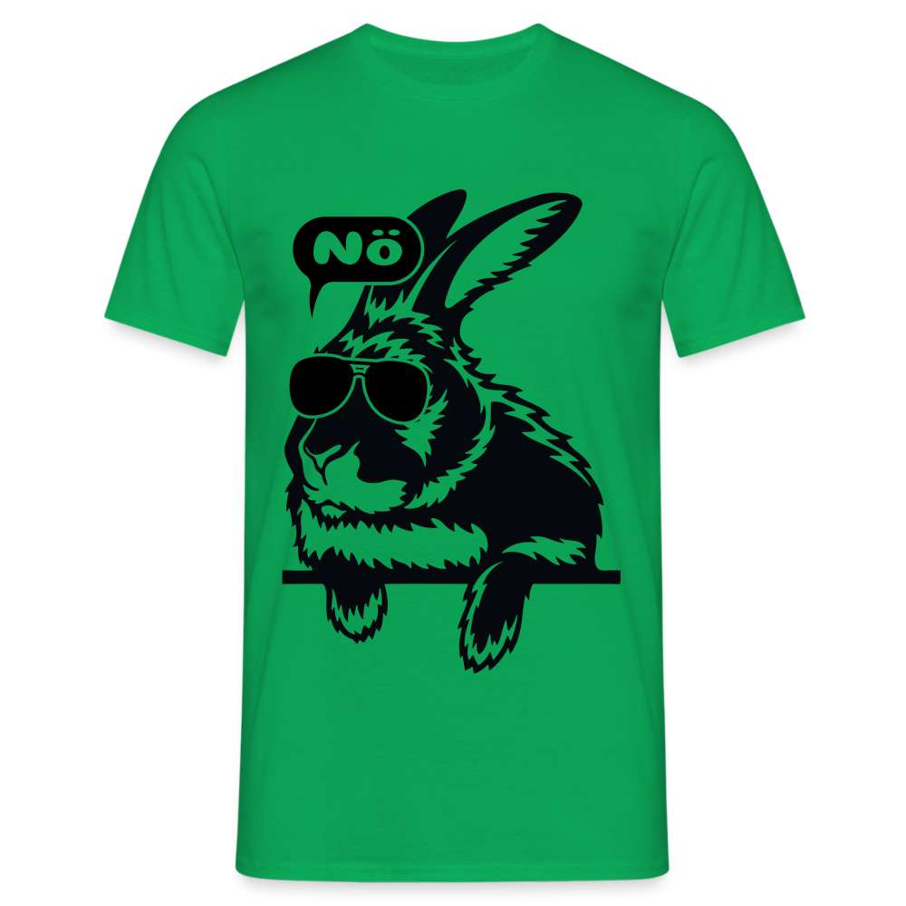 Fauler Hase Karnickel NÖ Lustiges T-Shirt - Kelly Green