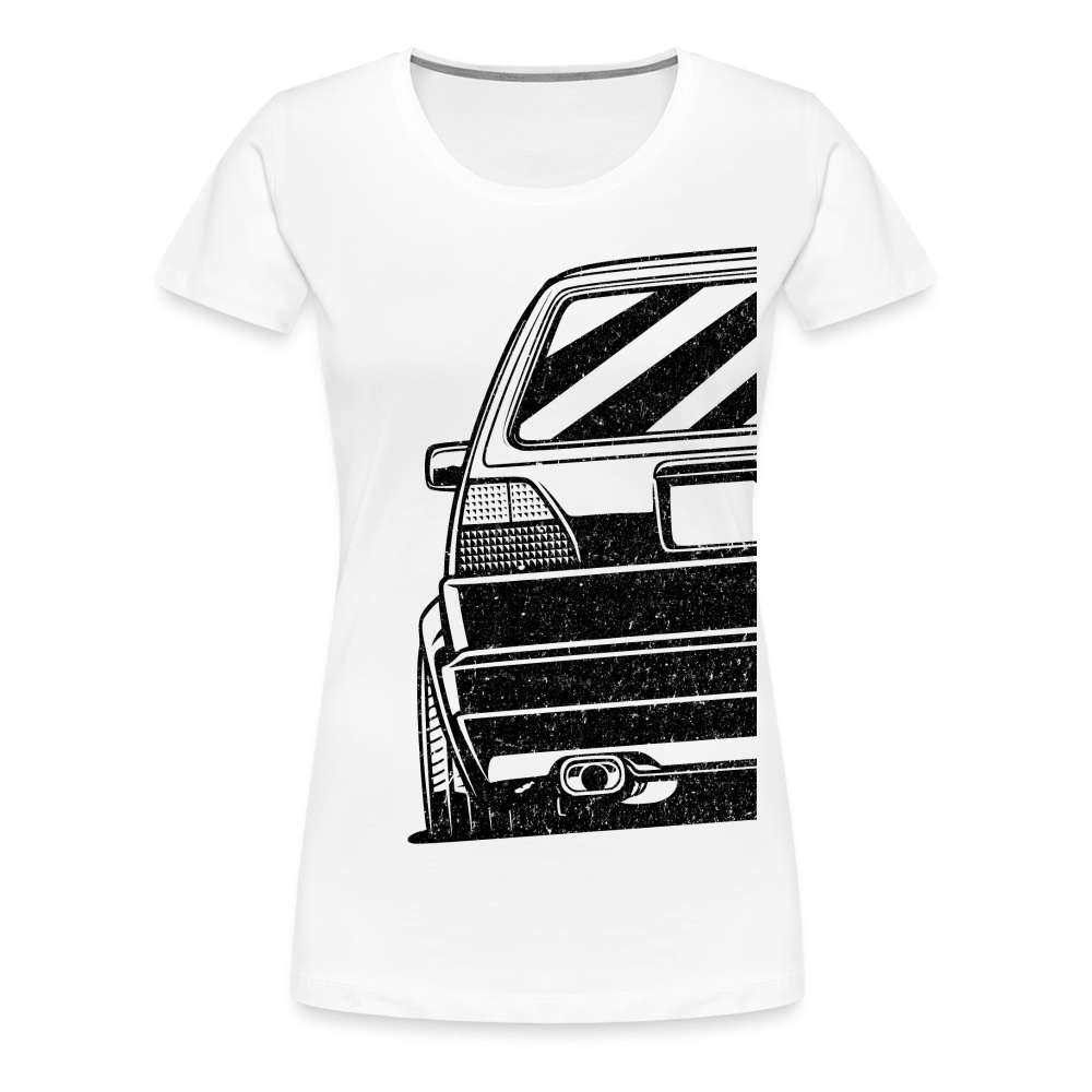 Golf MK2 Shirt Auto Retro Fan Frauen Premium T-Shirt - weiß