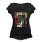Black Queen Shirt Frauen T-Shirt mit U-Ausschnitt - Schwarz
