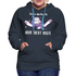 Faule Katze Mache ich nur nicht Heute Lustiger Frauen Premium Hoodie - Navy