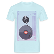 Kassette Schallplatte Retro Style T-Shirt - Sky