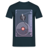 Kassette Schallplatte Retro Style T-Shirt - Navy