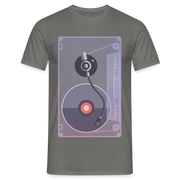 Kassette Schallplatte Retro Style T-Shirt - Graphit