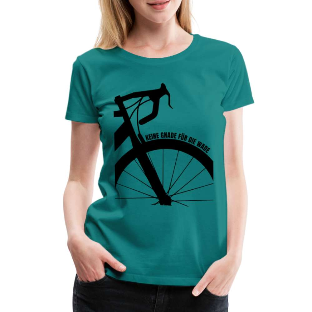 Fahrrad Keine Gnade für die Wade Rad Fahrer Damen Geschenk Premium T-Shirt - Divablau