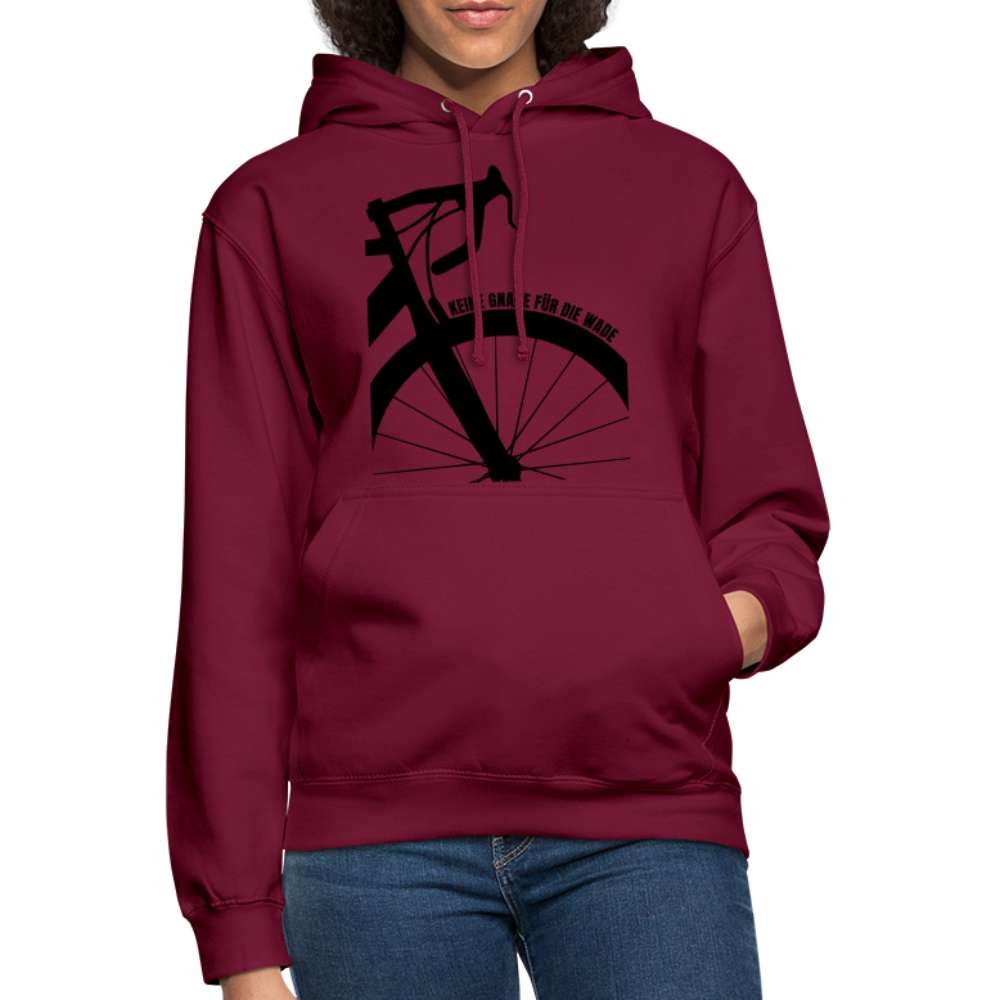 Fahrrad Keine Gnade für die Wade Rad Fahrer Damen Geschenk Unisex Hoodie - Bordeaux