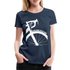 Fahrrad Keine Gnade für die Wade Rad Fahrer Damen Geschenk Damen Premium T-Shirt - Navy