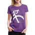 Fahrrad Keine Gnade für die Wade Rad Fahrer Damen Geschenk Damen Premium T-Shirt - Lila