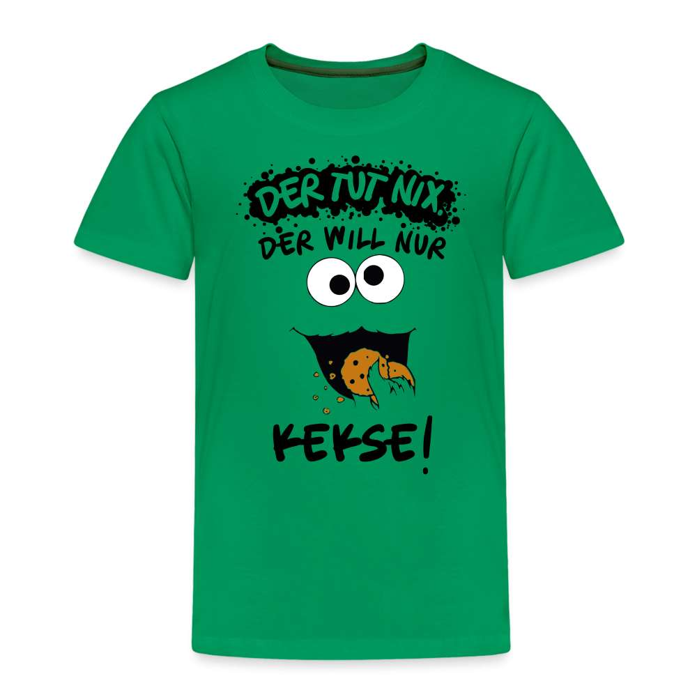 Der tut nix - Der Will nur Kekse Lustiges Kinder Premium T-Shirt - Kelly Green