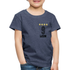 Kinder Fußball Geburtstags Shirt Trikot Personalisierbares Kinder T-Shirt - Blau meliert