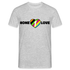 One Love Shirt Statement Fußball T-Shirt - Grau meliert