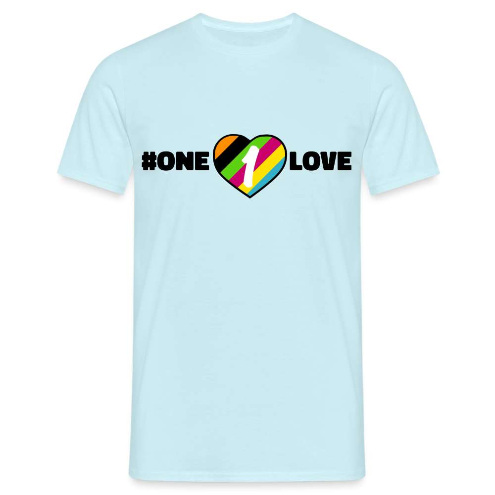One Love Shirt Statement Fußball T-Shirt - Sky