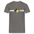 One Love Shirt Statement Fußball Männer T-Shirt - Graphit