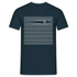 Lustiges T-Shirt Augen auf hinter Jalousien Unisex T-Shirt - Navy