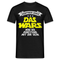 Rente 2023 DAS WARS Rentner Lustiges Geschenk Ruhestand T-Shirt - Schwarz