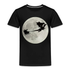 Weihnachtsmann Schlitten Drachen Mond Lustiges Geschenk Kinder Premium T-Shirt - Schwarz