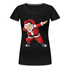 Sante Tanzender Weihnachtsmann Nikolaus Lustiges Frauen Premium T-Shirt - Schwarz