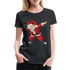 Sante Tanzender Weihnachtsmann Nikolaus Lustiges Frauen Premium T-Shirt - Schwarz