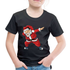 Sante Tanzender Weihnachtsmann Nikolaus Lustiges Kinder Premium T-Shirt - Schwarz