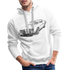 70s Retro Car USA Muscle Car Premium Hoodie - weiß