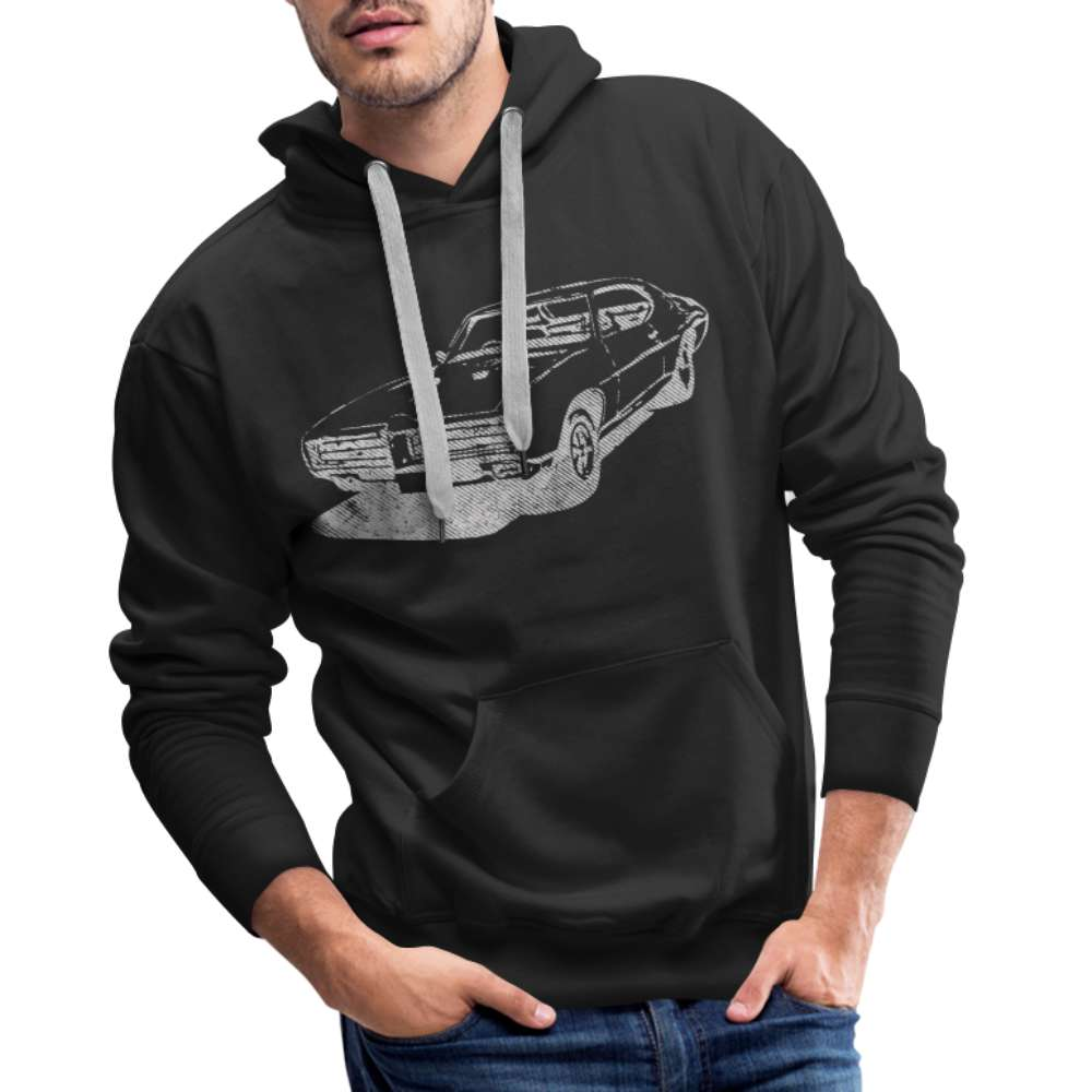 70s Retro Car USA Muscle Car Premium Hoodie - Schwarz