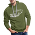 70s Retro Car USA Muscle Car Premium Hoodie - Olivgrün