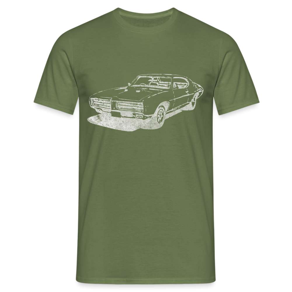 70s Retro Car USA Muscle Car Premium Hoodie - Militärgrün