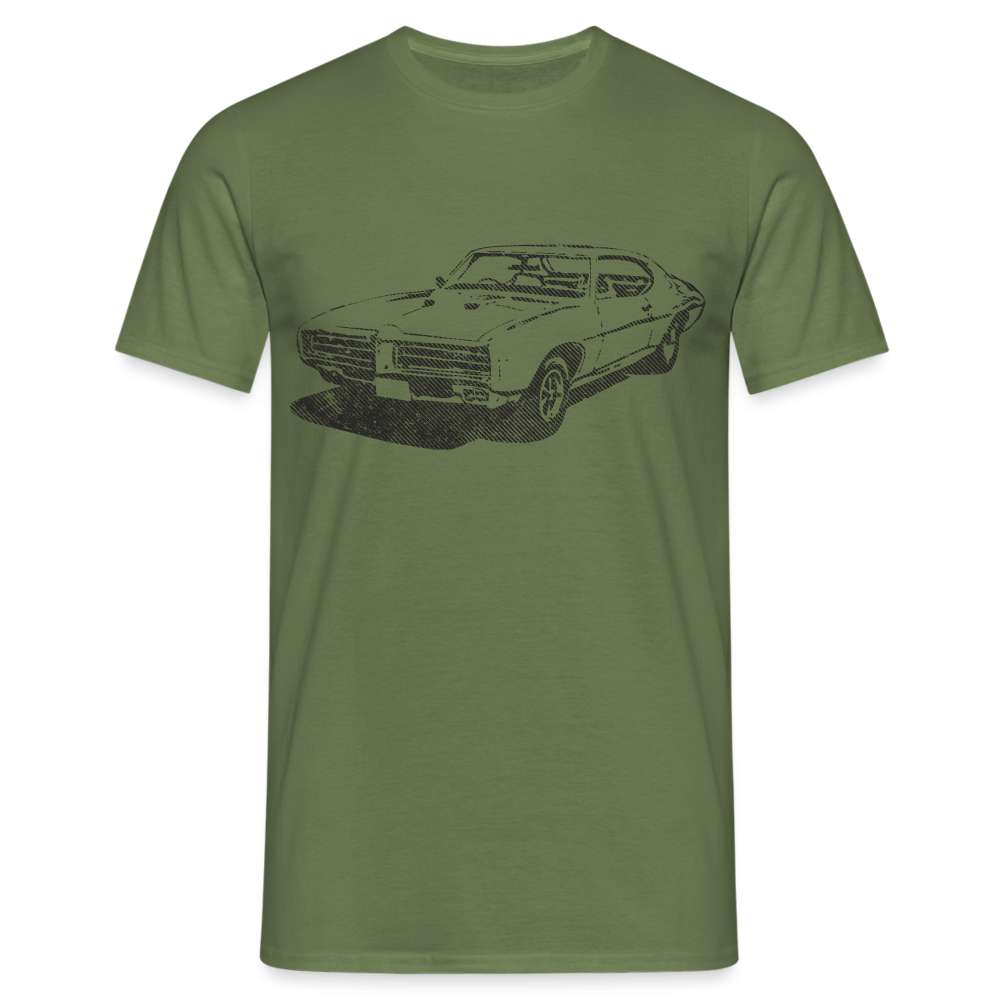 70s Retro Car USA Muscle Car Premium Hoodie - Militärgrün