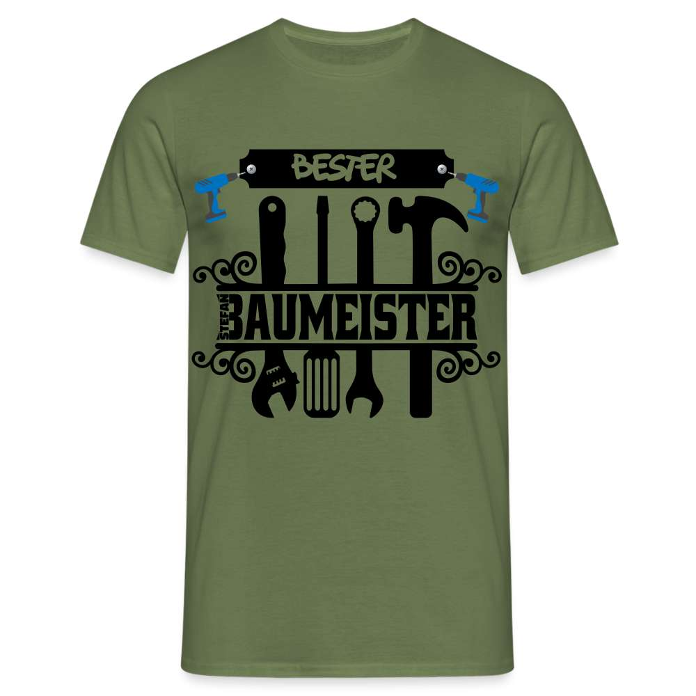 Bester Baumeister Stefan T-Shirt - Militärgrün