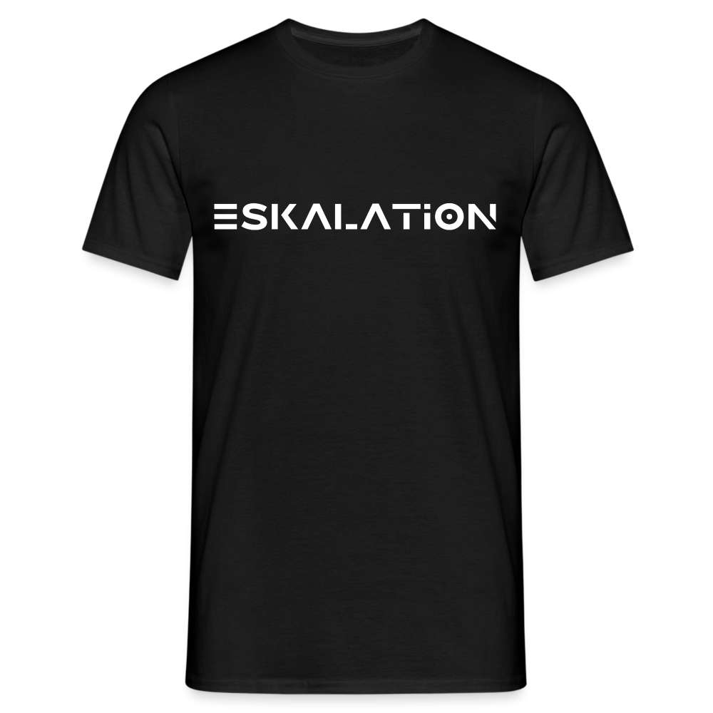 Lustiges T-Shirt Spruch ESKALATION T-Shirt - Schwarz