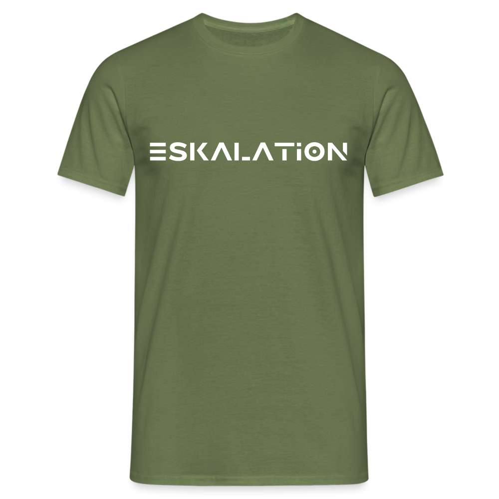 Lustiges T-Shirt Spruch ESKALATION T-Shirt - Militärgrün