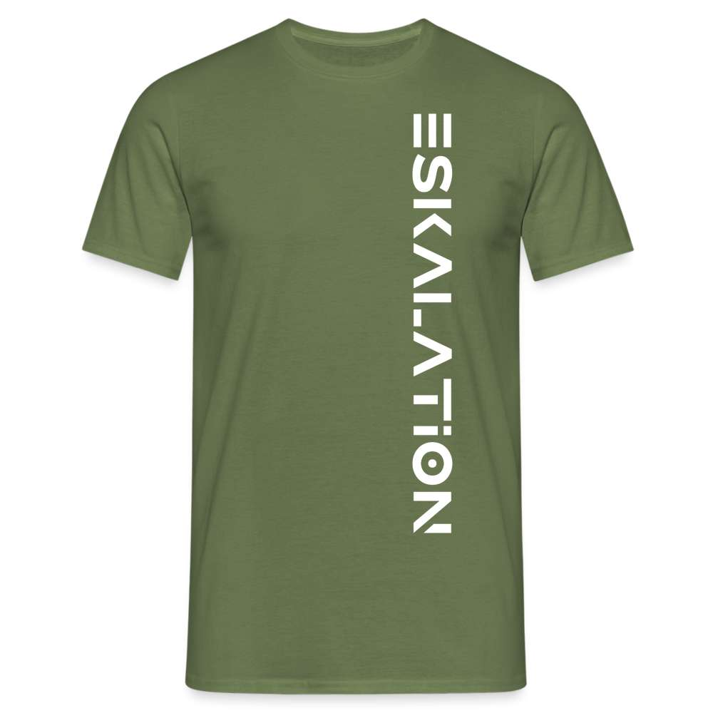 Lustiges T-Shirt Spruch ESKALATION T-Shirt - Militärgrün