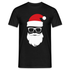 Santa Weihnachtsmann mit Sonnenbrille Lustiges T-Shirt - Schwarz