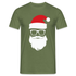 Santa Weihnachtsmann mit Sonnenbrille Lustiges T-Shirt - Militärgrün