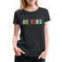 BE KIND Retro Vintage Style Frauen Premium T-Shirt - Schwarz