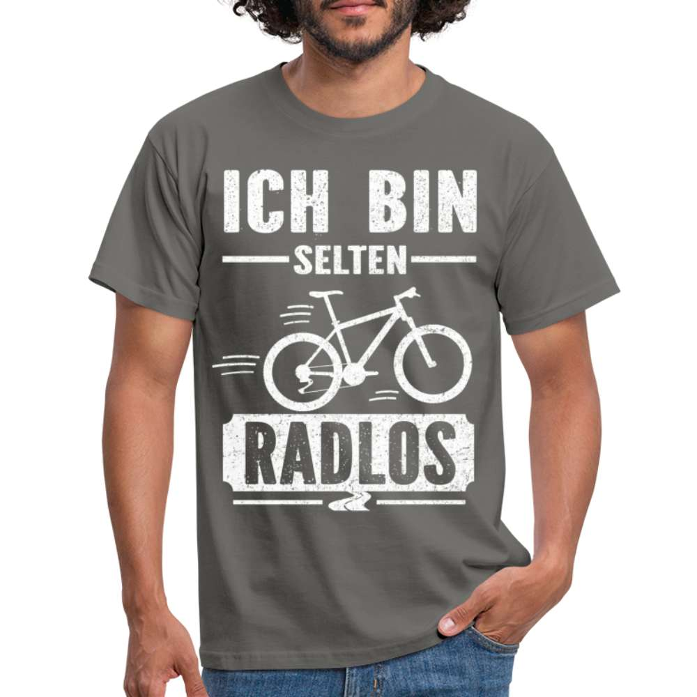Fahrer Fahrer bin selten Radlos Lustiges Fahrrad T-Shirt - Graphit