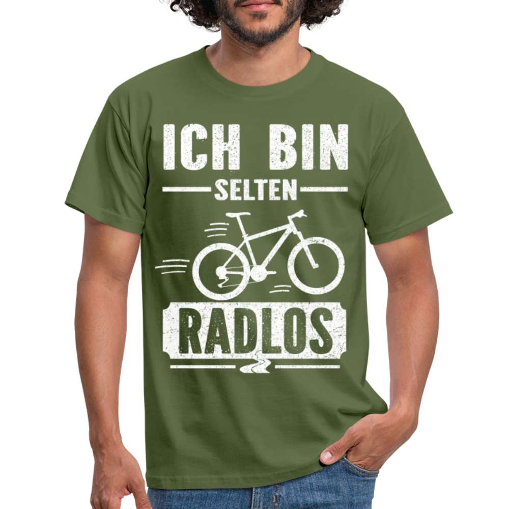 Fahrer Fahrer bin selten Radlos Lustiges Fahrrad T-Shirt - Militärgrün