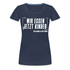 Lehrer Grammatik Wir essen jetzt Kinder Satzzeichen retten Leben Lustiges Frauen Premium T-Shirt - Navy