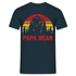 Papa Vatertag Geschenk Papa Bear T-Shirt - Navy