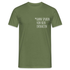 Bier T-Shirt Kann Spuren von Bier enthalten Lustiges T-Shirt - Militärgrün