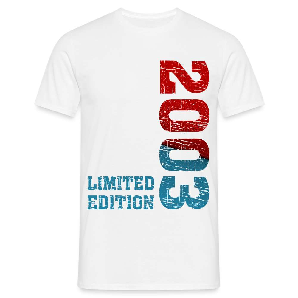 20. Geburtstag 2003 Limited Edition Geschenk T-Shirt - weiß