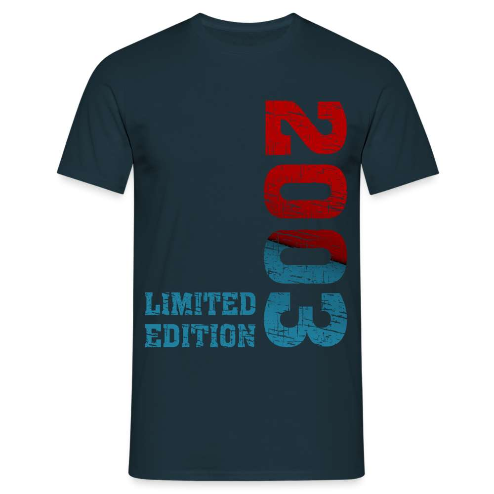 20. Geburtstag 2003 Limited Edition Geschenk T-Shirt - Navy