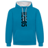 18. Geburtstag Geboren 2005 Limited Edition Retro Style Hoodie - Pfauenblau/Grau meliert